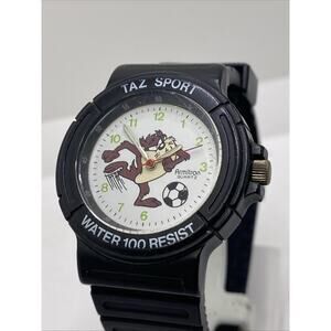 Vintage Taz Sport Armitron Looney Toons Watch Works New Battery